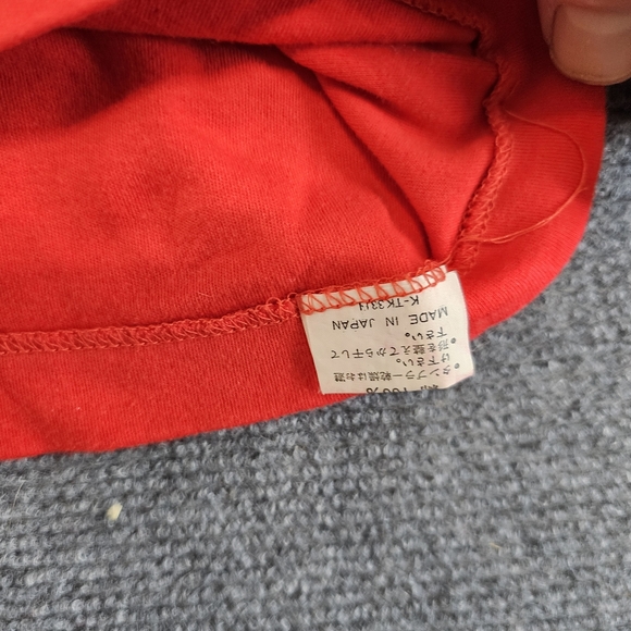 VTG Ichi Ban Tokyo LONG LIFE Kotobuki Shirt Mens M Red Short Sleeve Japan Made - Picture 7 of 11